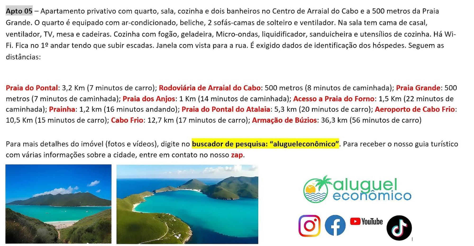 Arraial Do Cabo - Brisas Do Farol - Aluguel Economico Apartamento Exterior foto